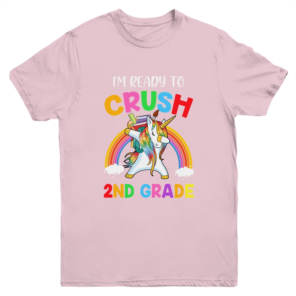 I'm Ready To Crush 2nd Grade Unicorn Back To School Youth Shirt | siriusteestore