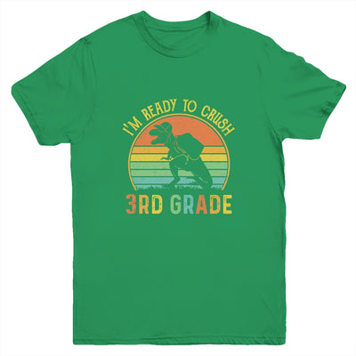 I'm Ready To Crush 3rd T Rex Dinosaur Back to School Boys Youth Shirt | siriusteestore