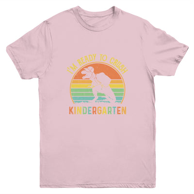 I'm Ready To Crush Kindergarten T Rex Dinosaur Back to School Boys Youth Shirt | siriusteestore