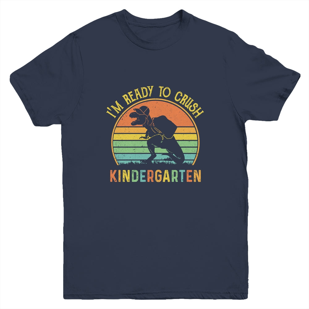 I'm Ready To Crush Kindergarten T Rex Dinosaur Back to School Boys Youth Shirt | siriusteestore