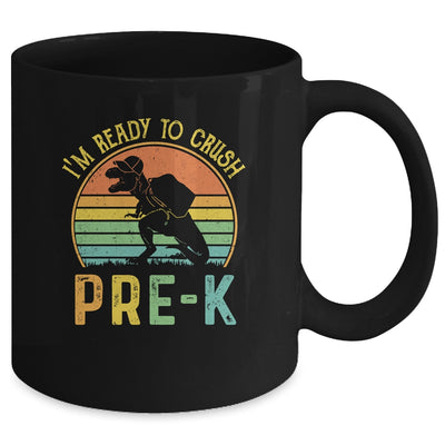I'm Ready To Crush Pre-K T Rex Dinosaur Back to School Boys Mug | siriusteestore