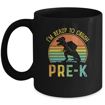 I'm Ready To Crush Pre-K T Rex Dinosaur Back to School Boys Mug | siriusteestore