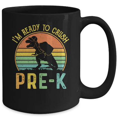I'm Ready To Crush Pre-K T Rex Dinosaur Back to School Boys Mug | siriusteestore