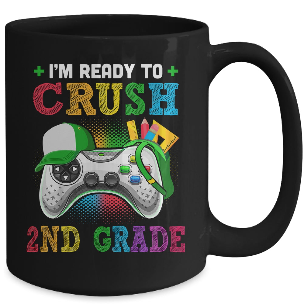 I'm Ready to Crush 2nd Grade Back to School Video Game Boys Mug | siriusteestore