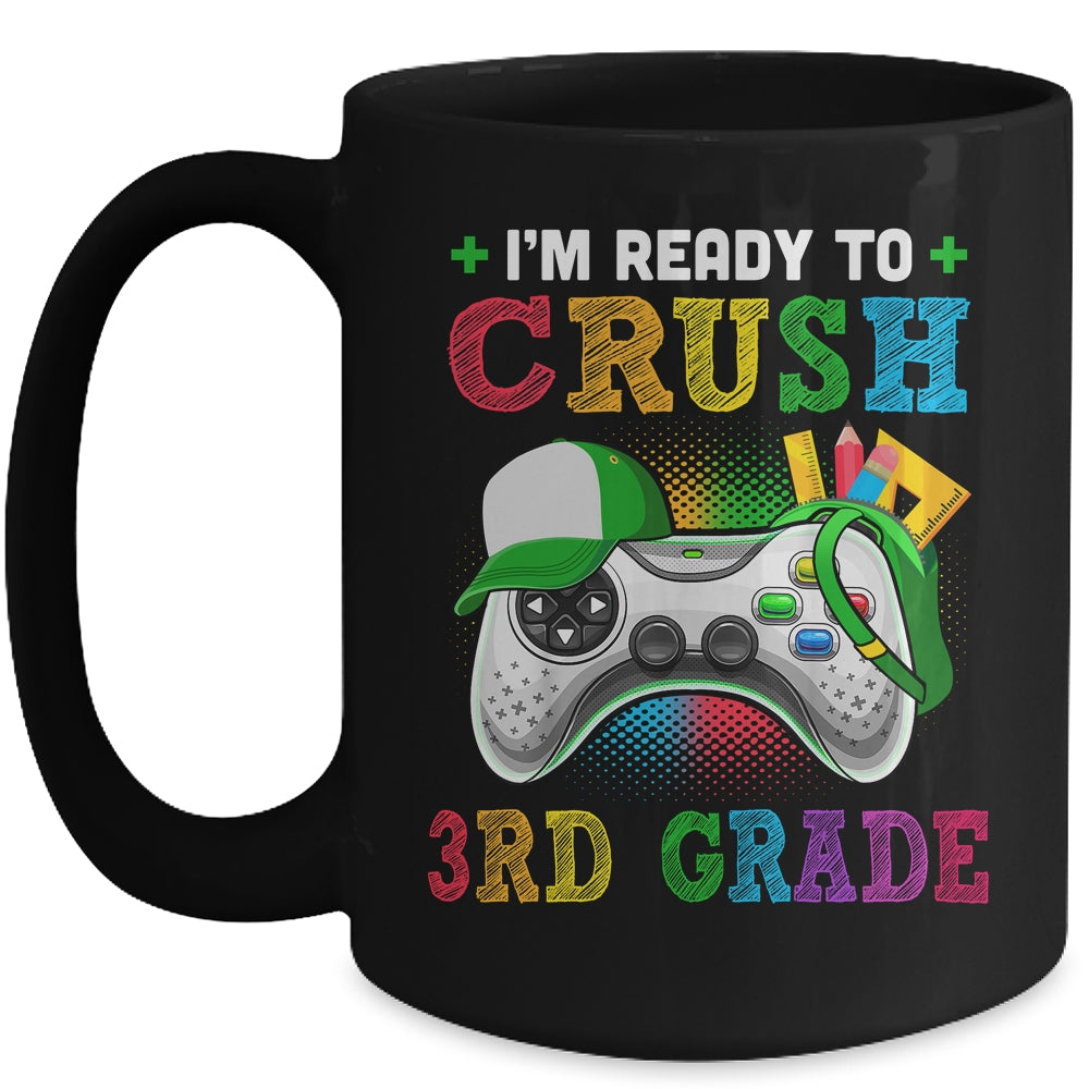 I'm Ready to Crush 3rd Grade Back to School Video Game Boys Mug | siriusteestore