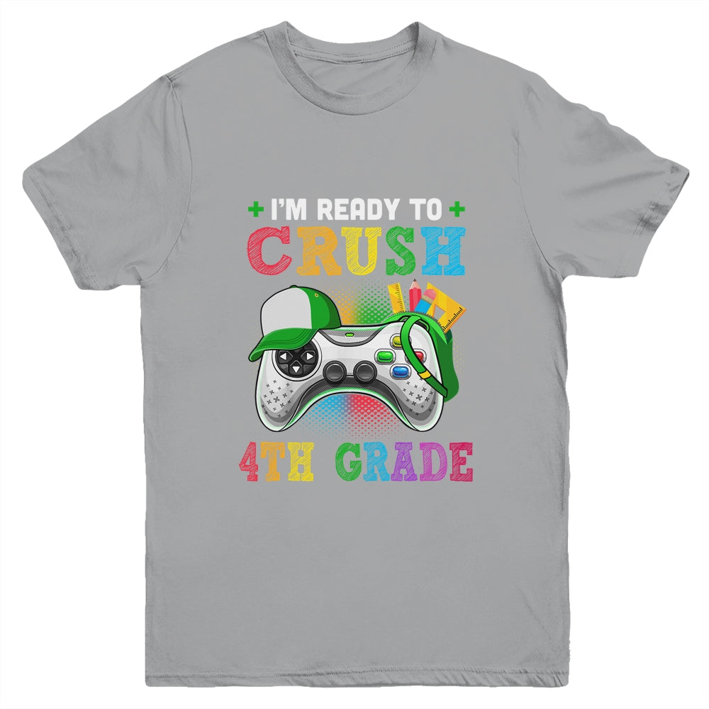 I'm Ready to Crush 4th Grade Back to School Video Game Boys Youth Shirt | siriusteestore