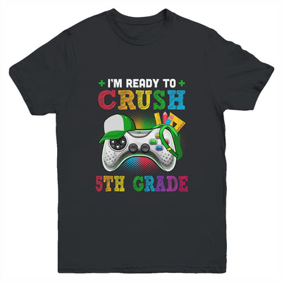 I'm Ready to Crush 5th Grade Back to School Video Game Boys Youth Shirt | siriusteestore