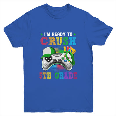 I'm Ready to Crush 5th Grade Back to School Video Game Boys Youth Shirt | siriusteestore