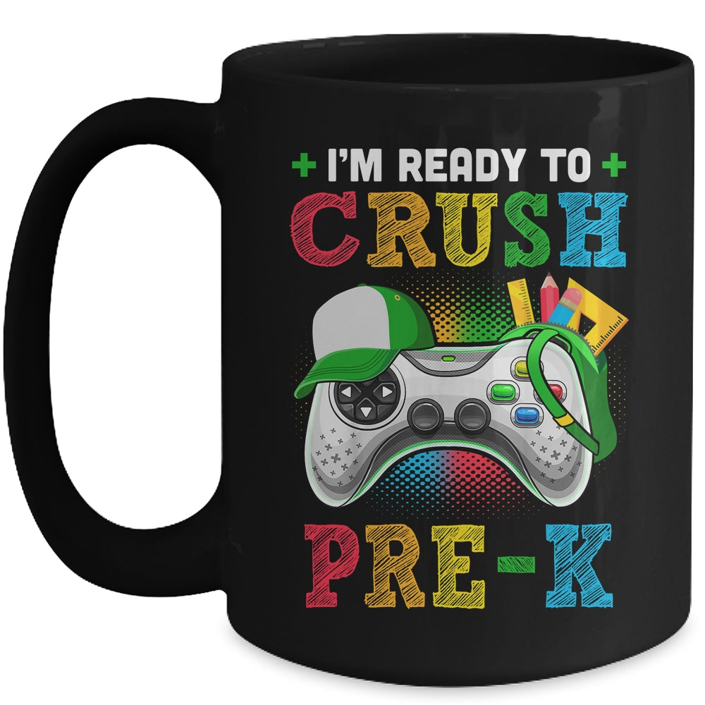 I'm Ready to Crush Pre-K Back to School Video Game Boys Mug | siriusteestore