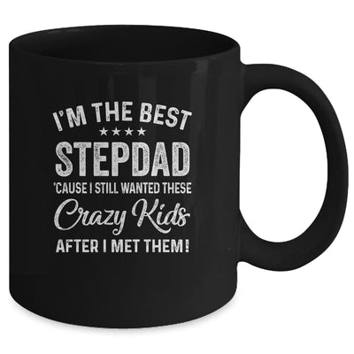 I'm The Best Step Dad Crazy Kids Father's Day Mug | siriusteestore