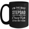I'm The Best Step Dad Crazy Kids Father's Day Mug | siriusteestore