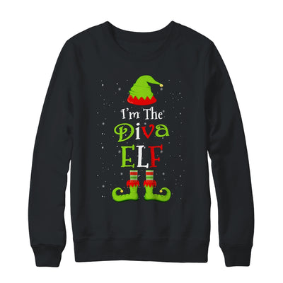 I'm The Diva Elf Family Matching Funny Christmas Group Gift Shirt & Sweatshirt | siriusteestore