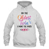 I'm The Oldest Twin I Make The Rules Funny Older Floral Shirt & Tank Top | siriusteestore