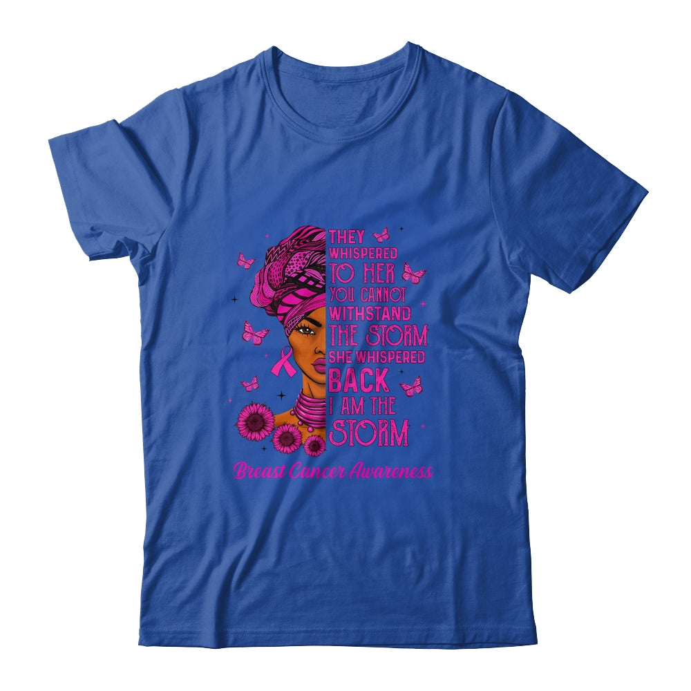 I'm The Storm Black Women Breast Cancer Pink Ribbon Survivor Shirt & Hoodie | siriusteestore