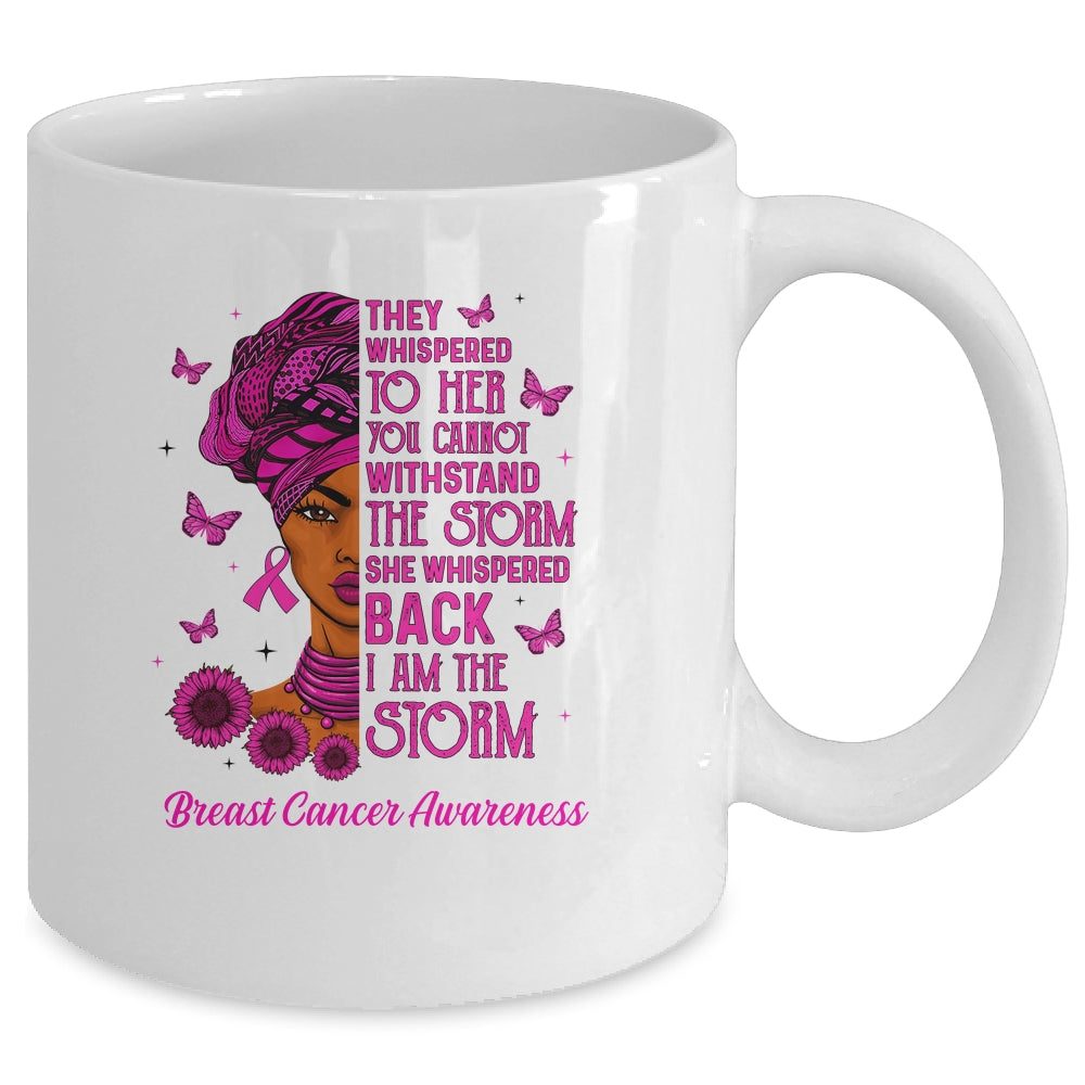 I'm The Storm Black Women Breast Cancer Pink Ribbon Survivor Mug | siriusteestore