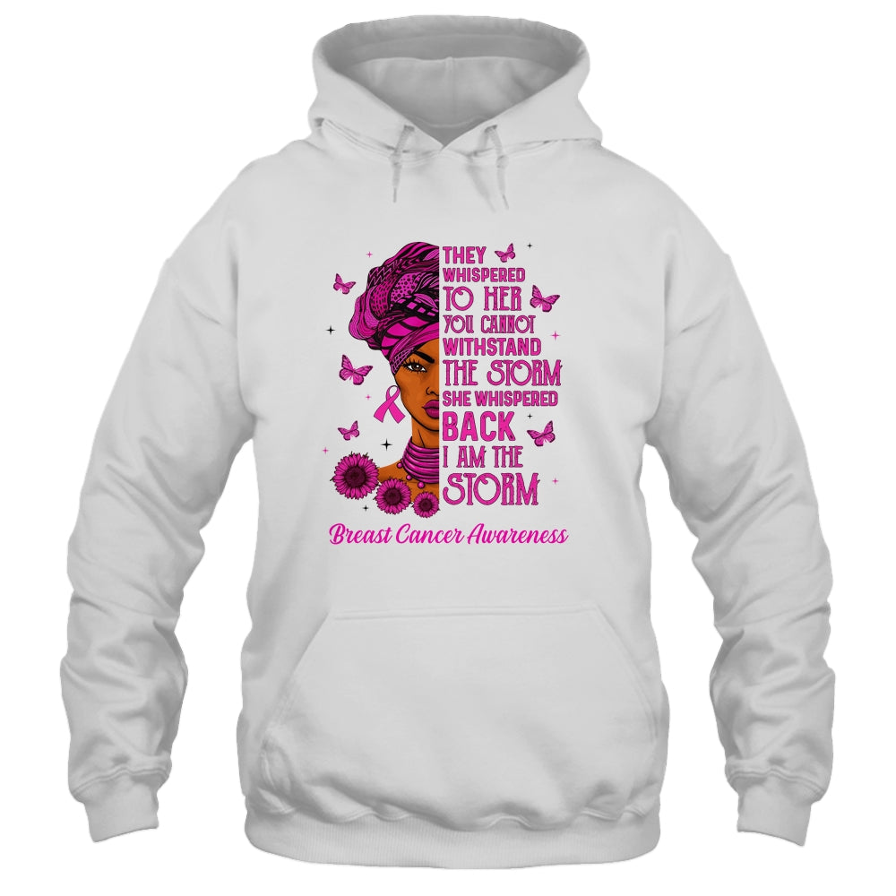 I'm The Storm Black Women Breast Cancer Pink Ribbon Survivor Shirt & Hoodie | siriusteestore