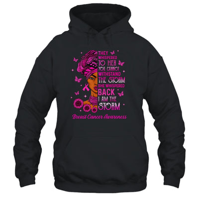I'm The Storm Black Women Breast Cancer Survivor Pink Ribbon Shirt & Hoodie | siriusteestore