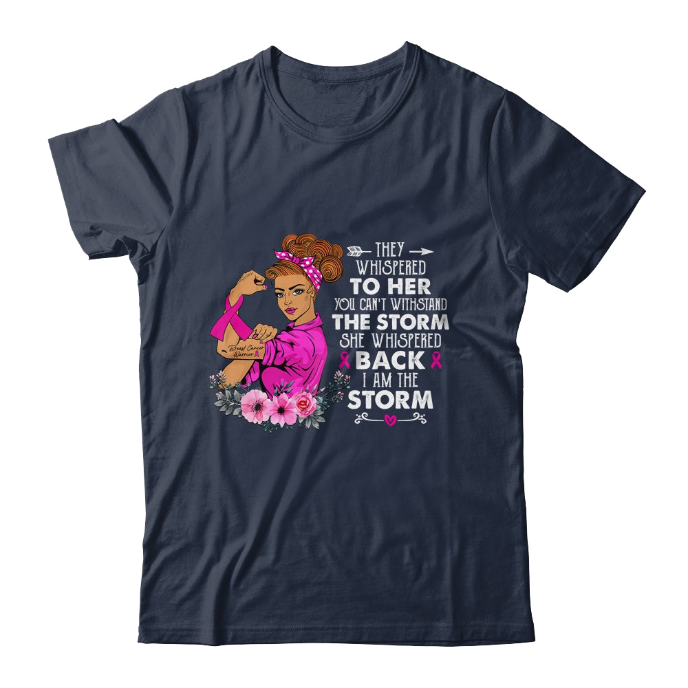 I'm The Storm Strong Breast Cancer Warrior Pink Ribbon Women Shirt & Hoodie | siriusteestore