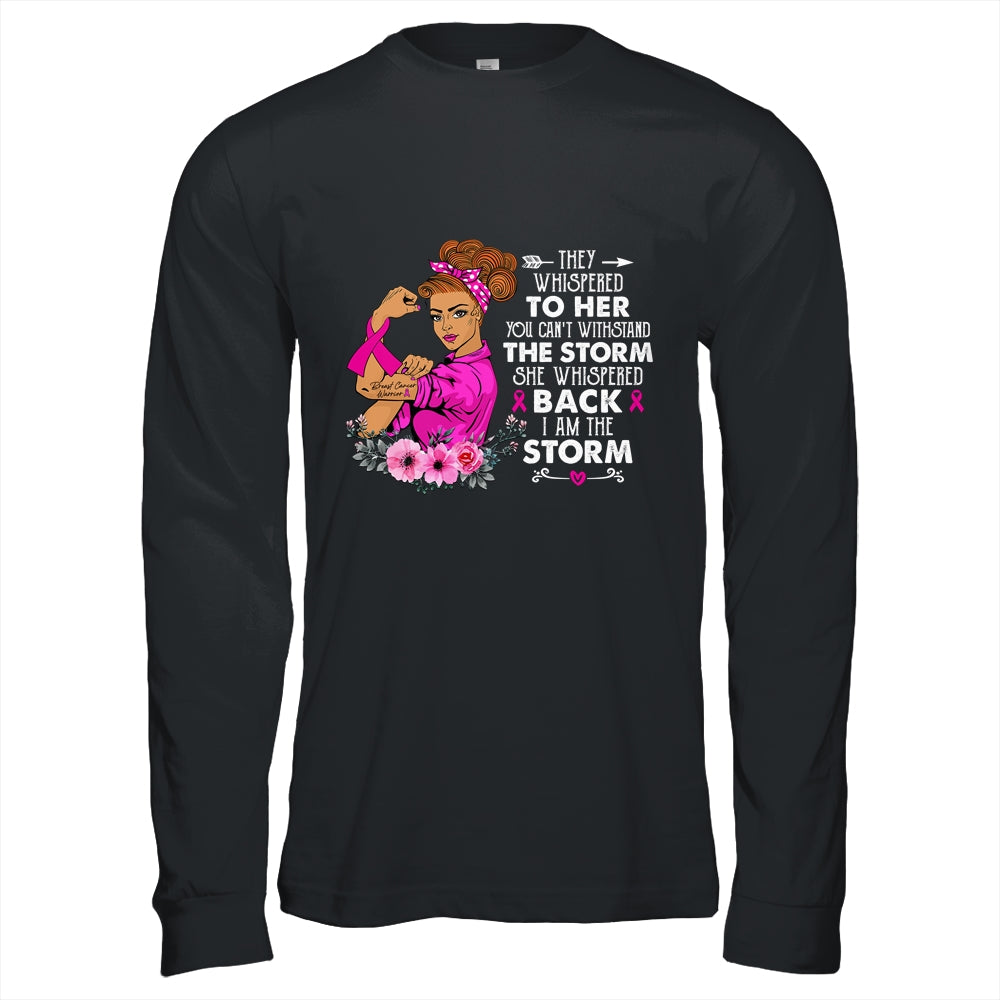 I'm The Storm Strong Breast Cancer Warrior Pink Ribbon Women Shirt & Hoodie | siriusteestore