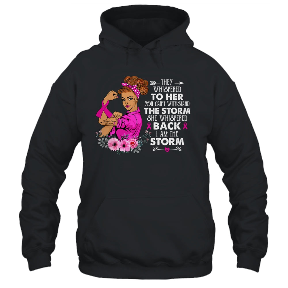 I'm The Storm Strong Breast Cancer Warrior Pink Ribbon Women Shirt & Hoodie | siriusteestore