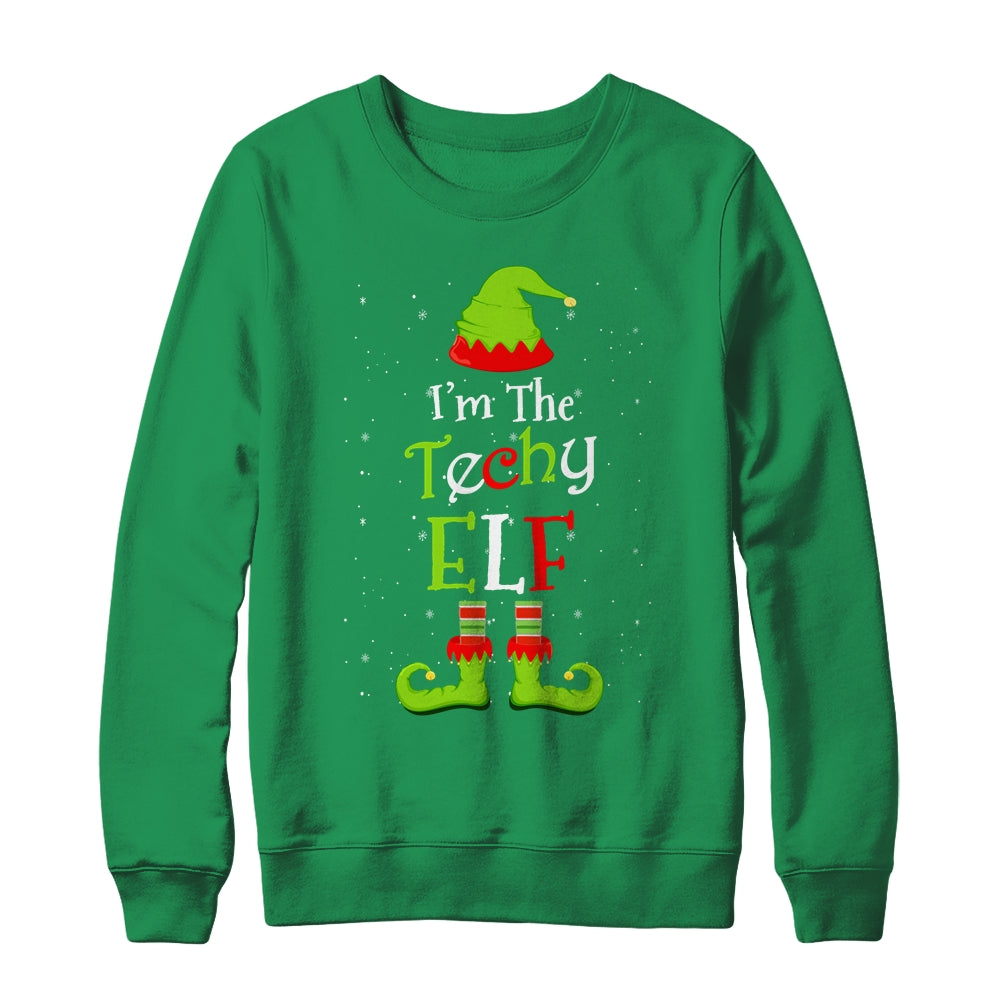 I'm The Techy Elf Family Matching Funny Christmas Group Gift Shirt & Sweatshirt | siriusteestore