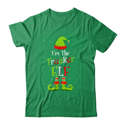 I'm The Trucker Elf Family Matching Funny Christmas Group Gift Shirt & Sweatshirt | siriusteestore