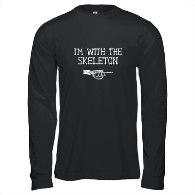 I'm With The Skeleton Halloween Costume Party Matching Couples Shirt & Long Sleeve | siriusteestore