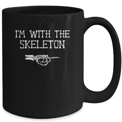 I'm With The Skeleton Halloween Costume Party Matching Couples Mug | siriusteestore