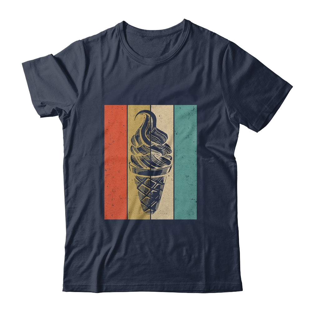 Ice Cream Cone Retro Vintage Ice Cream Lover Summer Vacation Shirt & Tank Top | siriusteestore