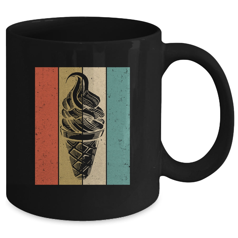 Ice Cream Cone Retro Vintage Ice Cream Lover Summer Vacation Mug | siriusteestore