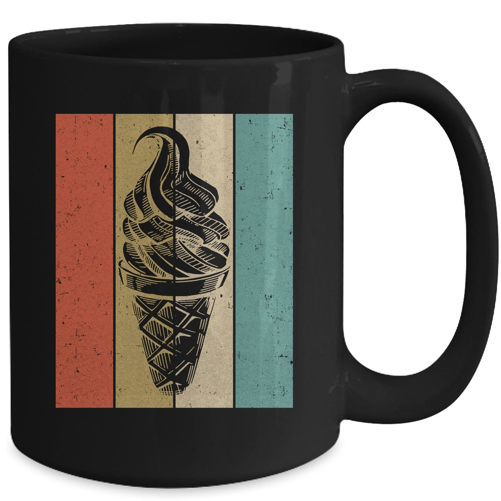 Ice Cream Cone Retro Vintage Ice Cream Lover Summer Vacation Mug | siriusteestore