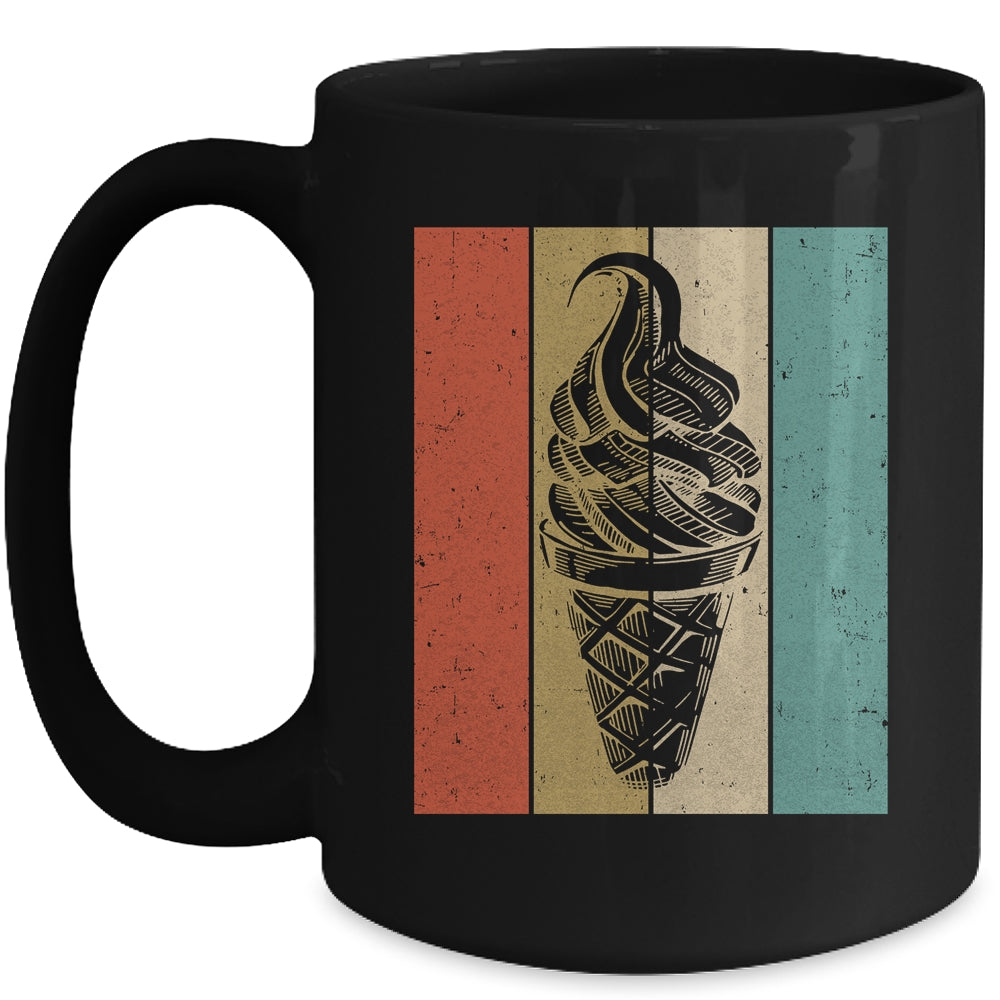 Ice Cream Cone Retro Vintage Ice Cream Lover Summer Vacation Mug | siriusteestore