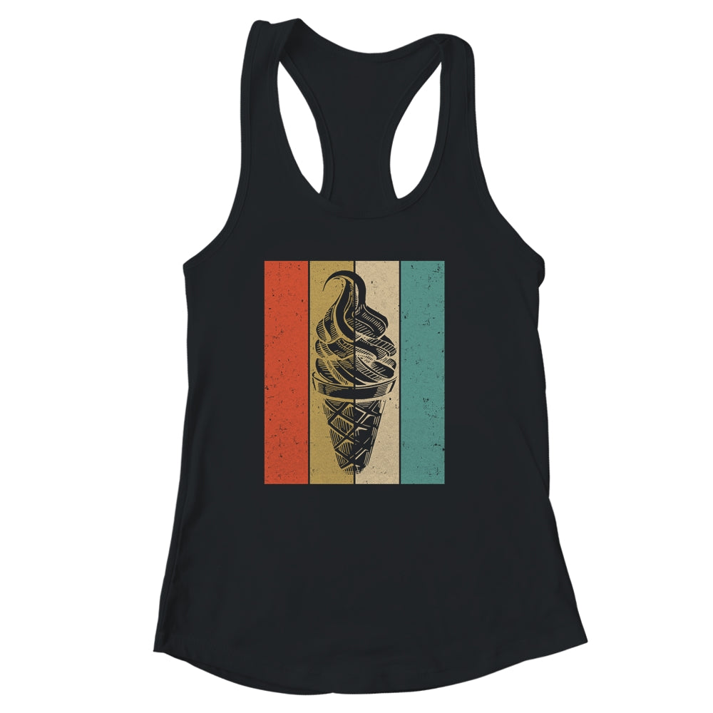 Ice Cream Cone Retro Vintage Ice Cream Lover Summer Vacation Shirt & Tank Top | siriusteestore
