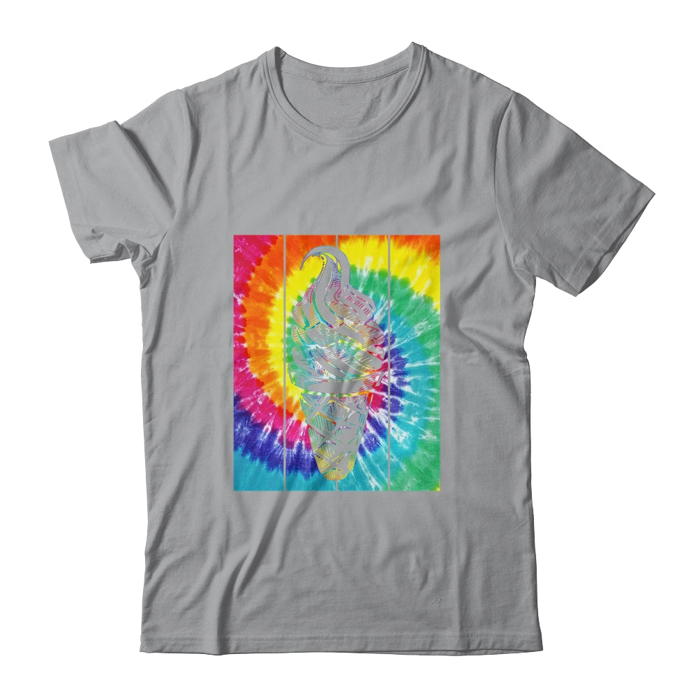 Ice Cream Cone Tie Dye Ice Cream Lover Summer Vacation Shirt & Tank Top | siriusteestore