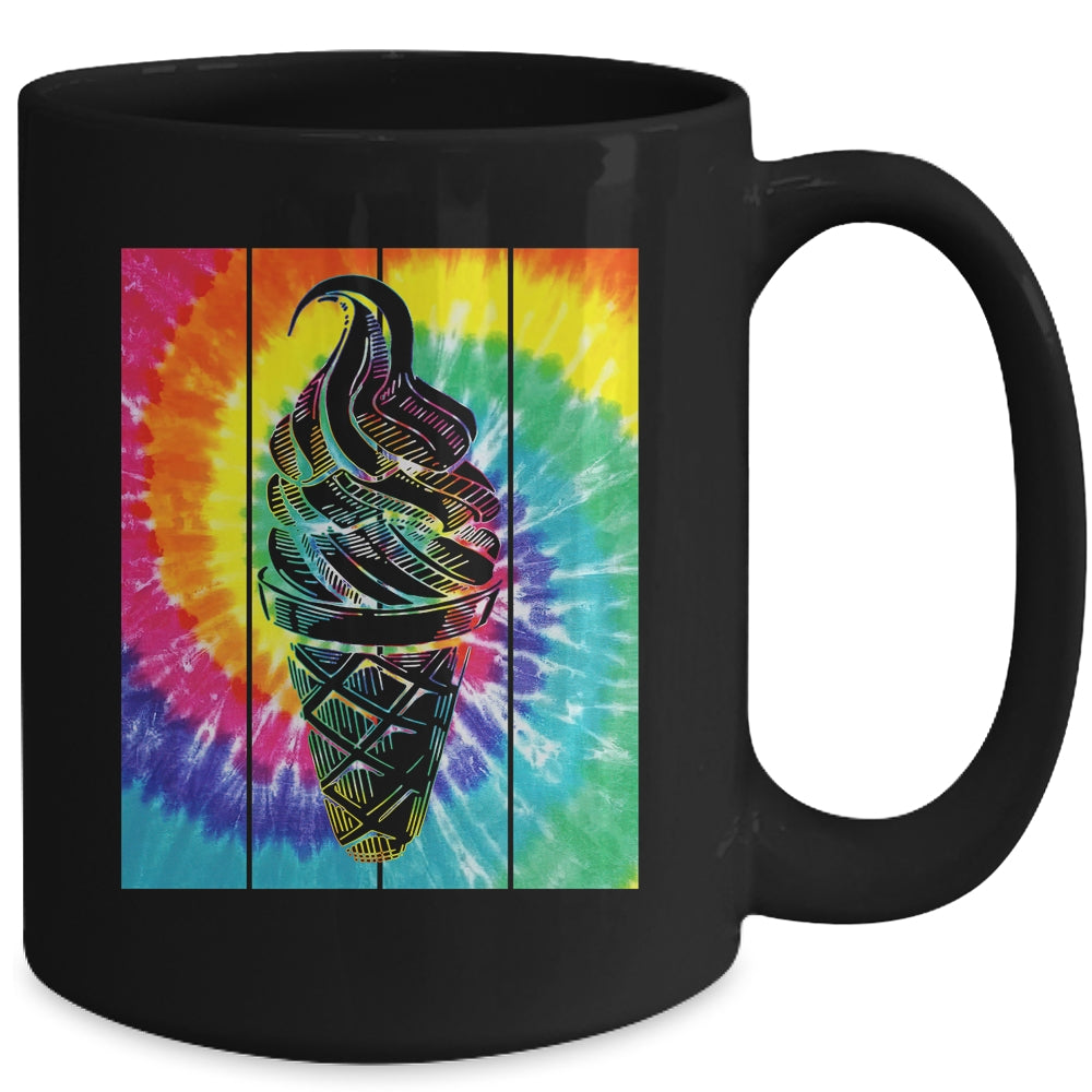 Ice Cream Cone Tie Dye Ice Cream Lover Summer Vacation Mug | siriusteestore