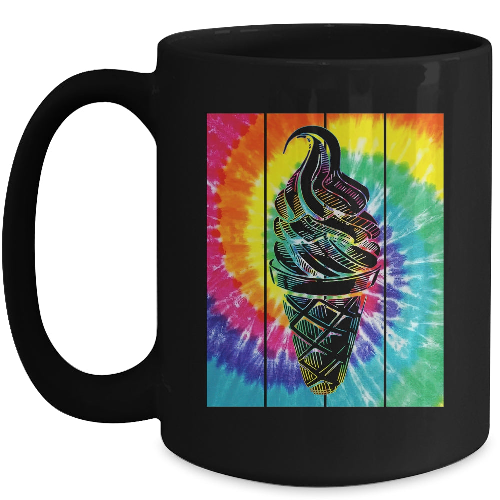 Ice Cream Cone Tie Dye Ice Cream Lover Summer Vacation Mug | siriusteestore