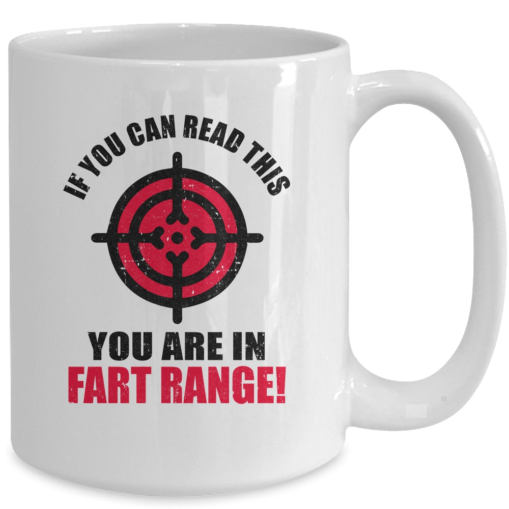 If You Can Read This You're In Fart Range Funny Halloween Mug | siriusteestore