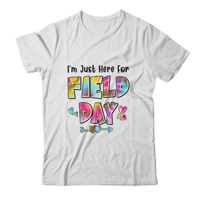 Im Just Here For Field Day Leopard Tie Dye Last Day School Shirt & Hoodie | siriusteestore