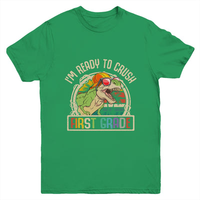 Im Ready To Crush 1st Grade Dinosaur T Rex Back To School Youth Shirt | siriusteestore