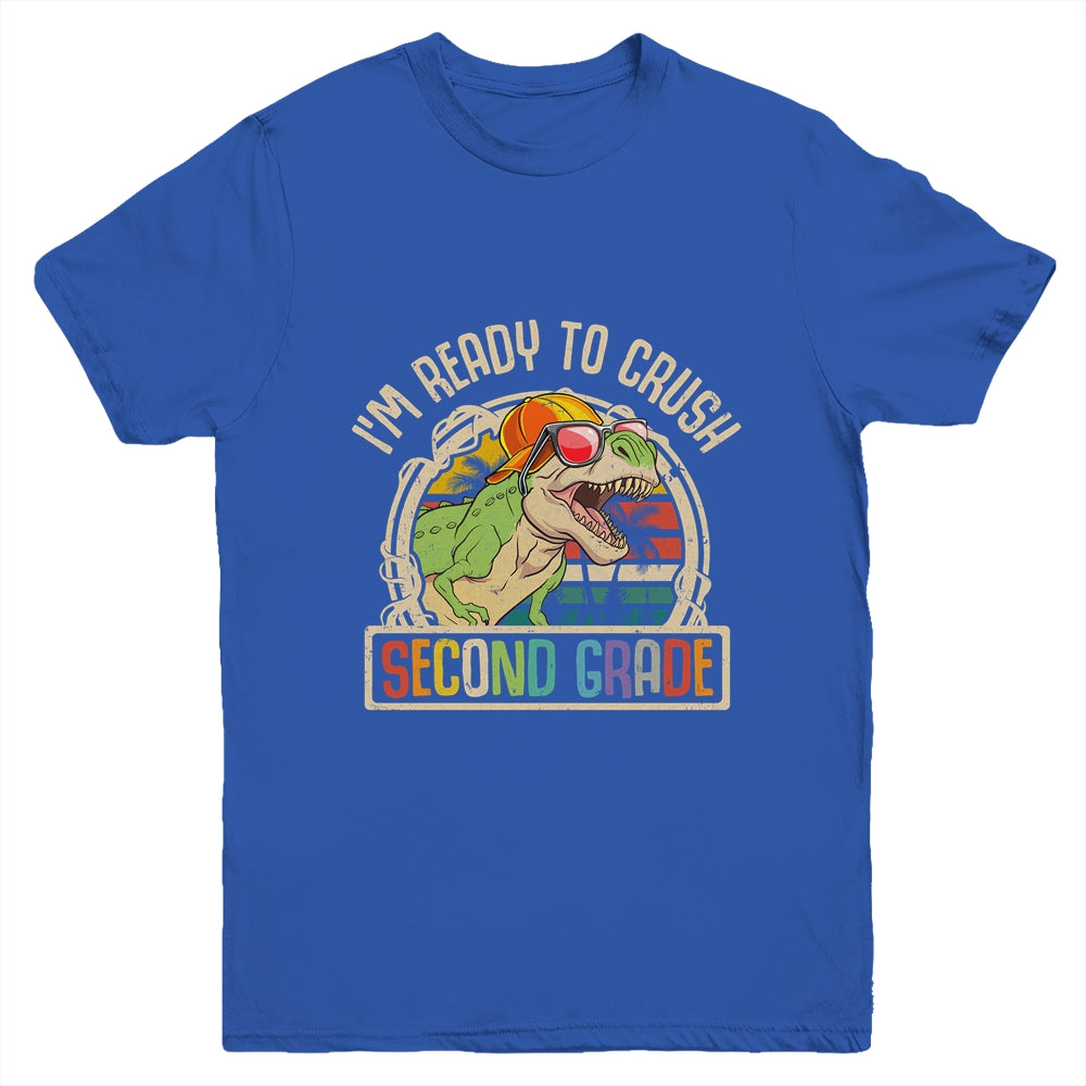 Im Ready To Crush 2nd Grade Dinosaur T Rex Back To School Youth Shirt | siriusteestore