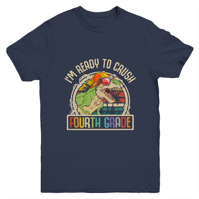 Im Ready To Crush 4th Grade Dinosaur T Rex Back To School Youth Shirt | siriusteestore