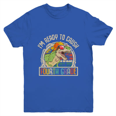 Im Ready To Crush 4th Grade Dinosaur T Rex Back To School Youth Shirt | siriusteestore