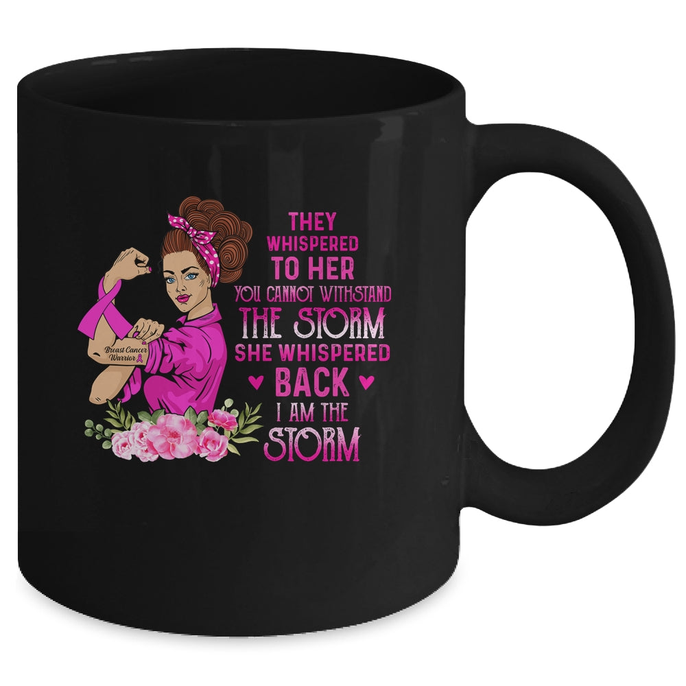 Im The Storm Strong Women Breast Cancer Warrior Pink Ribbon Mug | siriusteestore