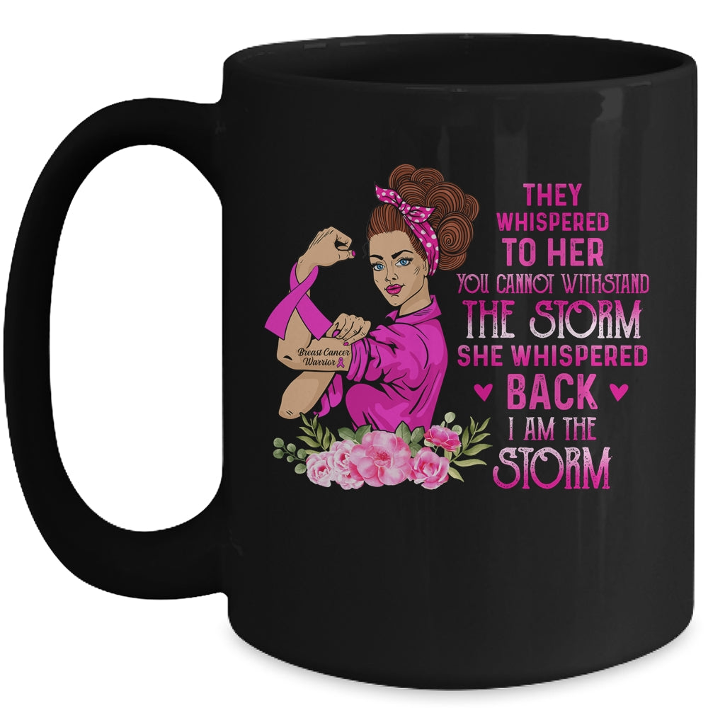 Im The Storm Strong Women Breast Cancer Warrior Pink Ribbon Mug | siriusteestore