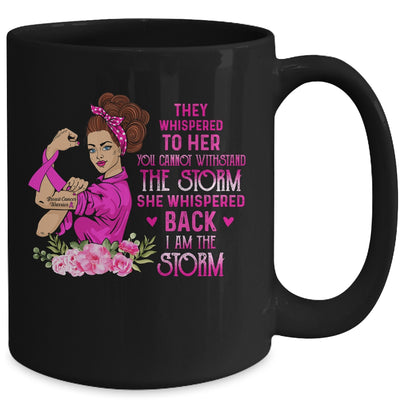 Im The Storm Strong Women Breast Cancer Warrior Pink Ribbon Mug | siriusteestore