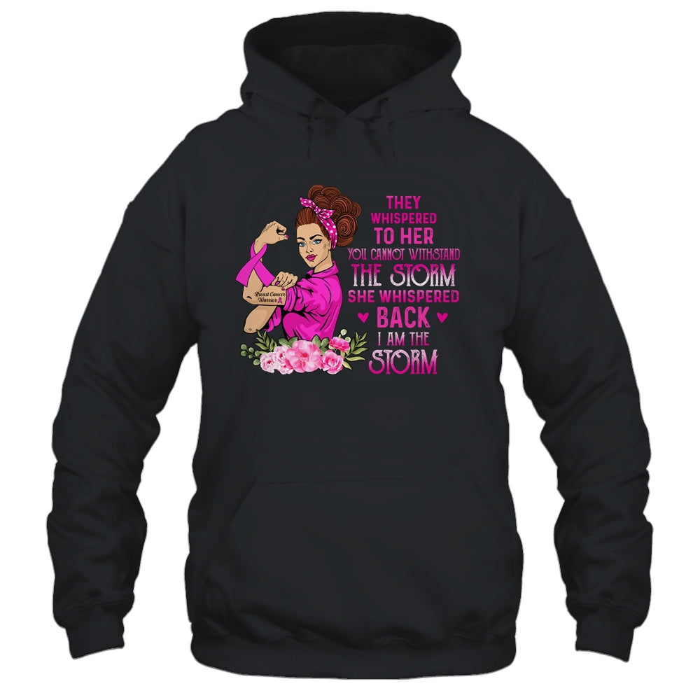 Im The Storm Strong Women Breast Cancer Warrior Pink Ribbon Shirt & Hoodie | siriusteestore