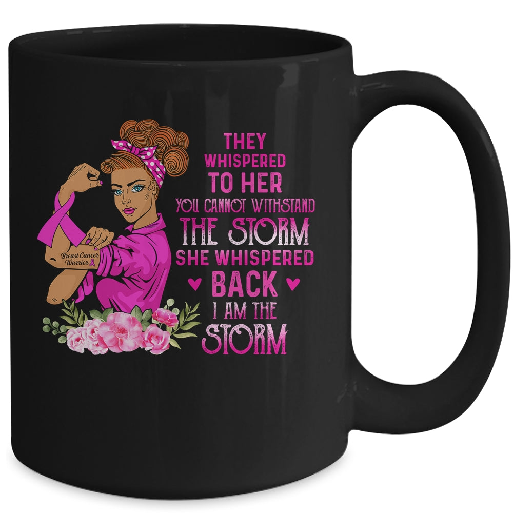 Im The Storm Strong Women Warrior Breast Cancer Pink Ribbon Mug | siriusteestore