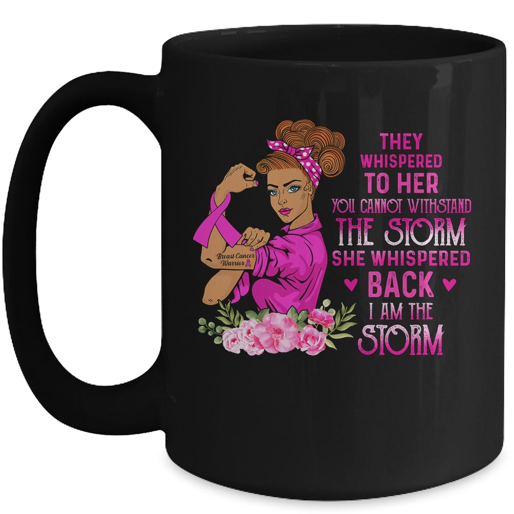 Im The Storm Strong Women Warrior Breast Cancer Pink Ribbon Mug | siriusteestore