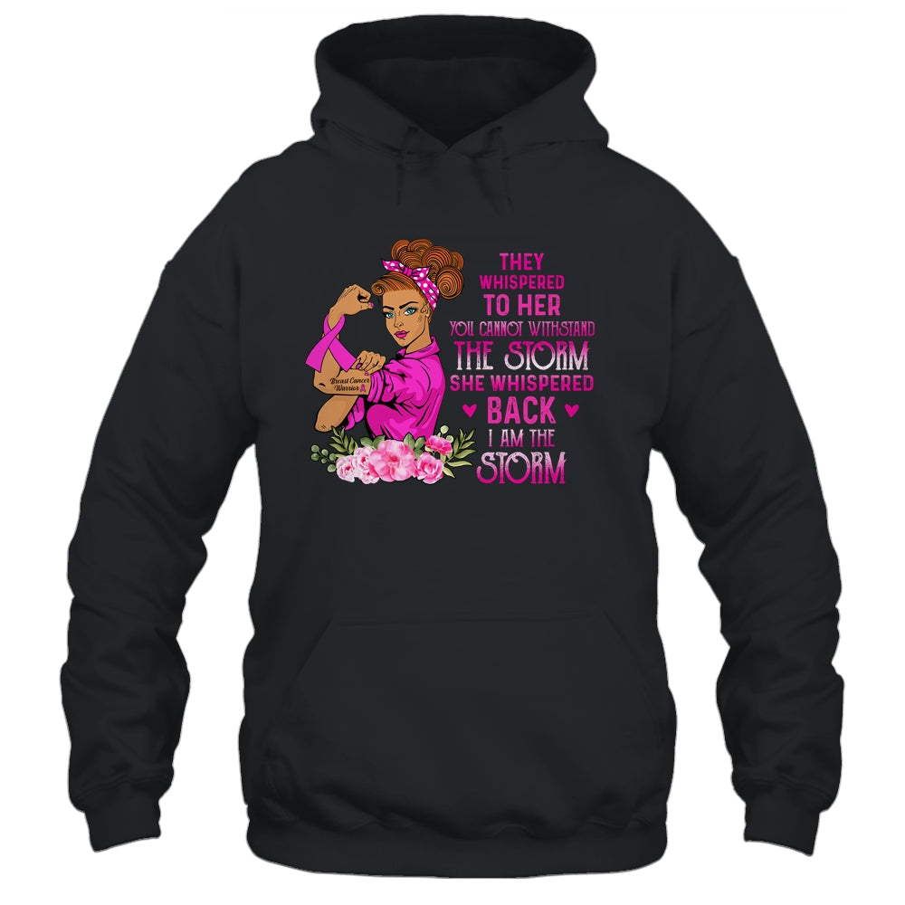 Im The Storm Strong Women Warrior Breast Cancer Pink Ribbon Shirt & Hoodie | siriusteestore