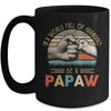 In A World Full Of Grandpas Be A Papaw Vintage Fathers Day Mug | siriusteestore